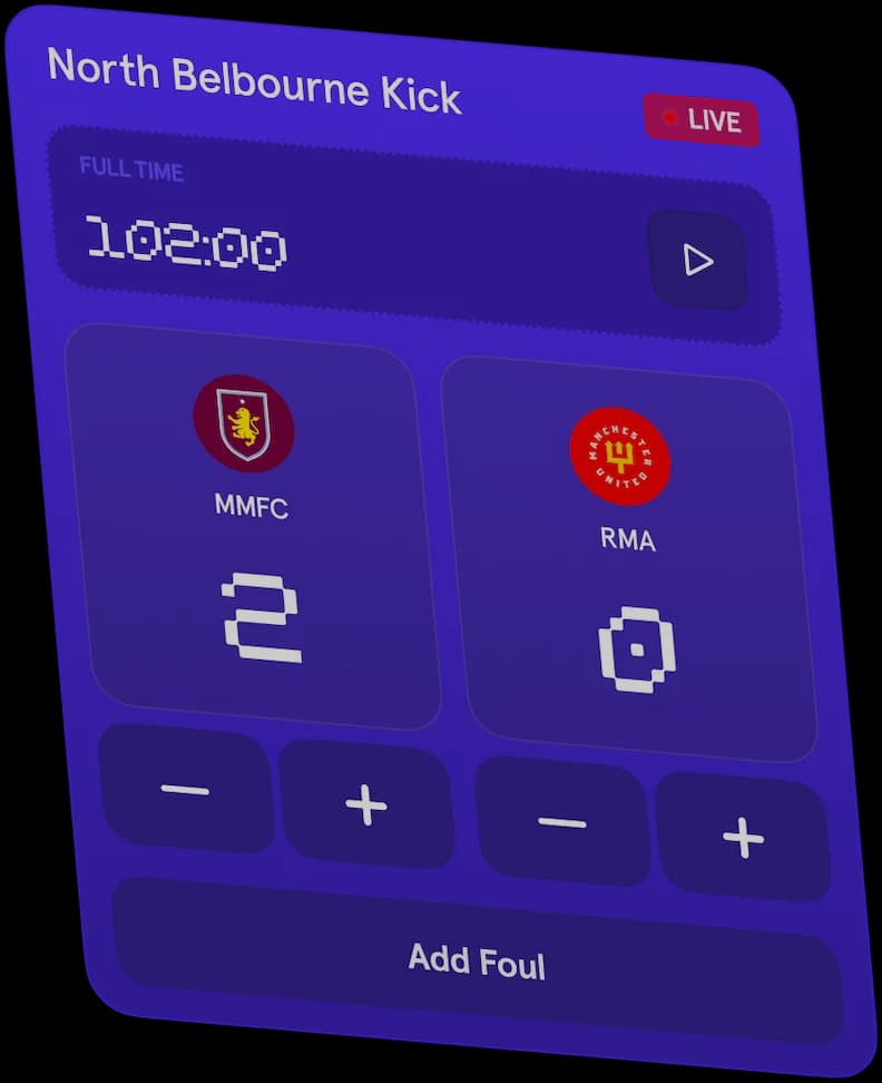 Live match score and updates